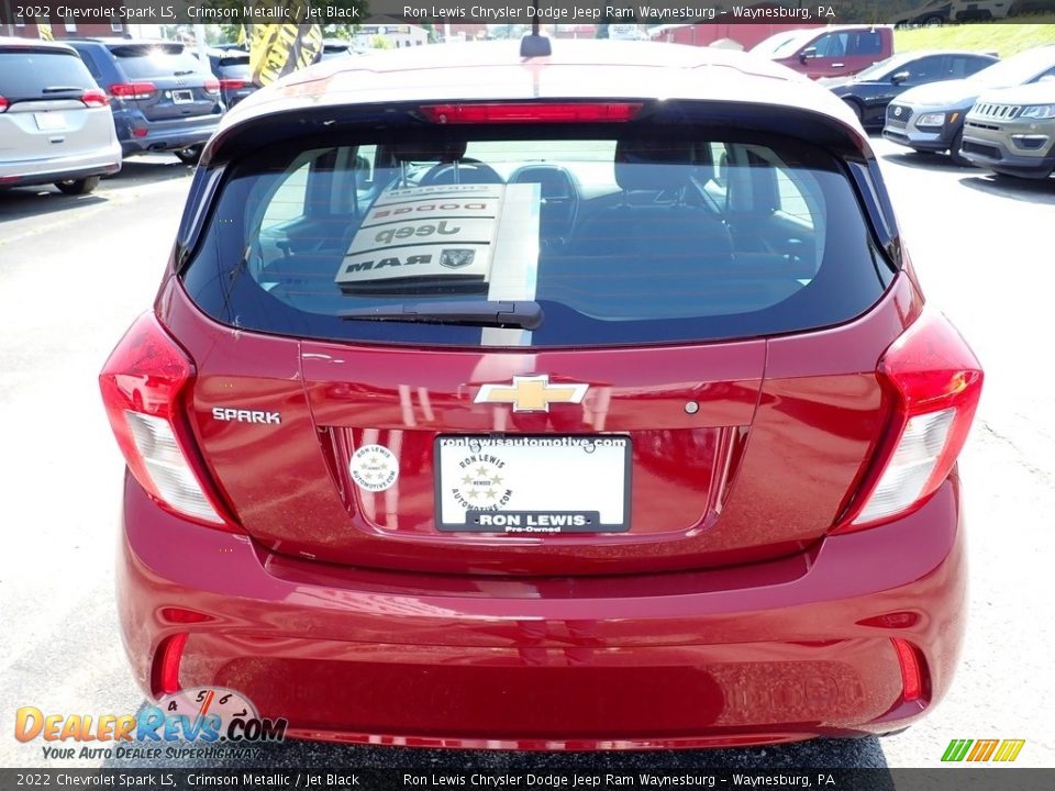 2022 Chevrolet Spark LS Crimson Metallic / Jet Black Photo #4