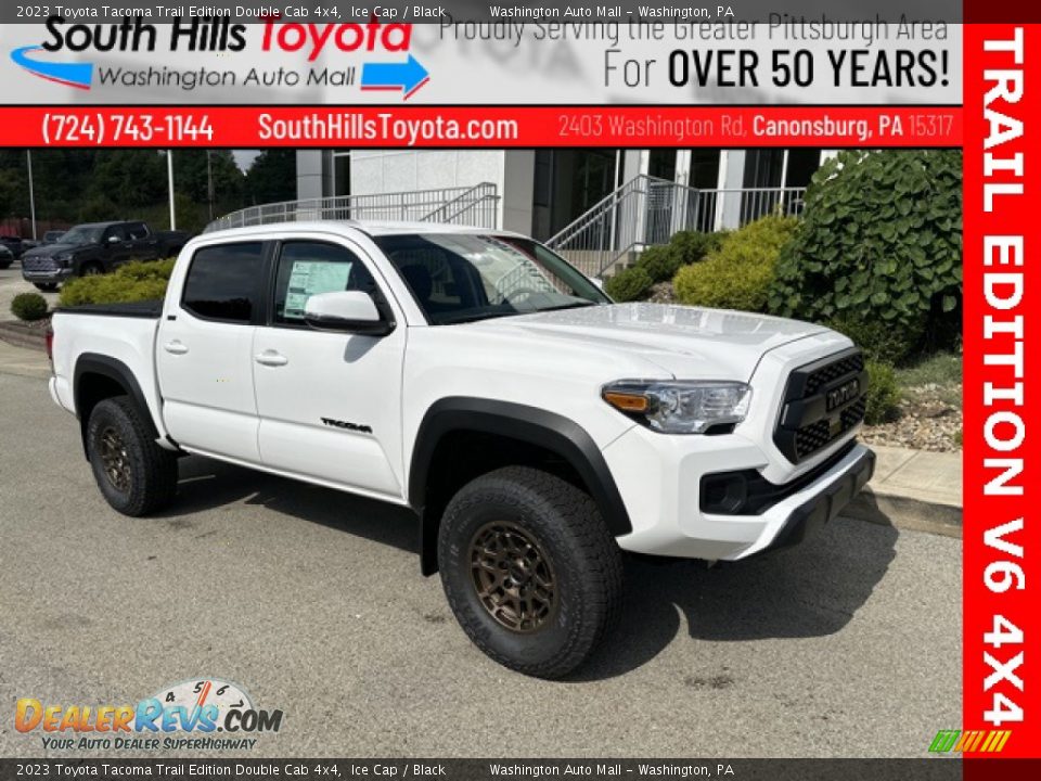 2023 Toyota Tacoma Trail Edition Double Cab 4x4 Ice Cap / Black Photo #1