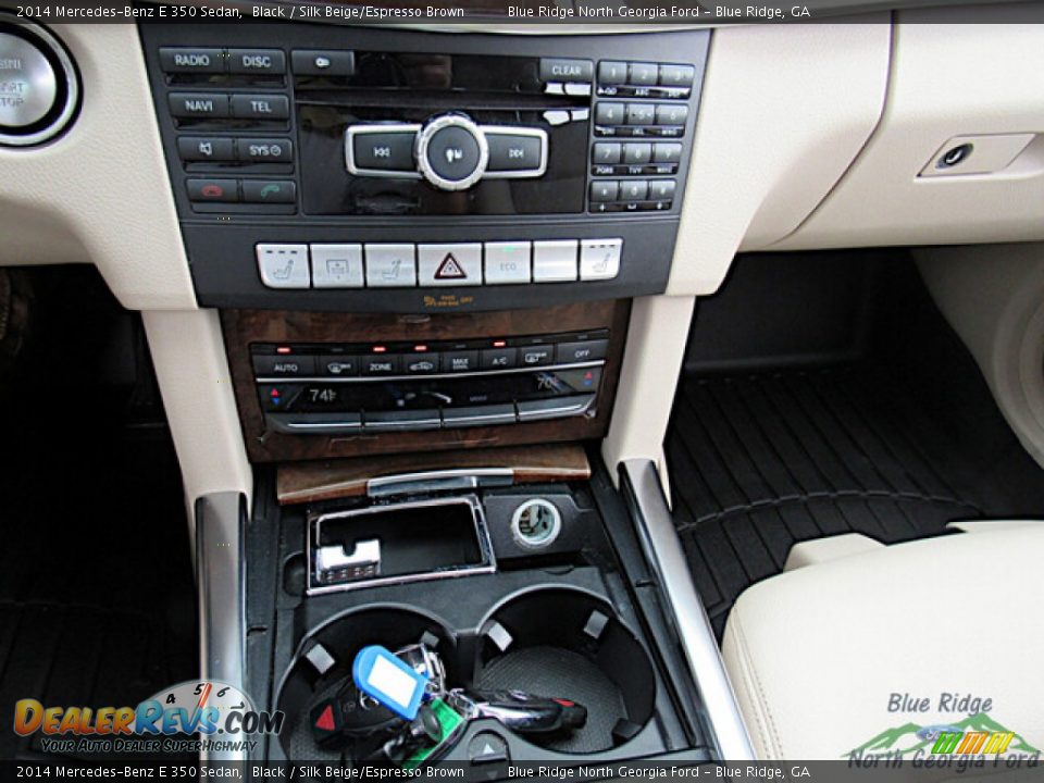 2014 Mercedes-Benz E 350 Sedan Black / Silk Beige/Espresso Brown Photo #20