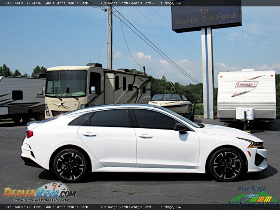 2022 Kia K5 GT-Line Glacial White Pearl / Black Photo #7