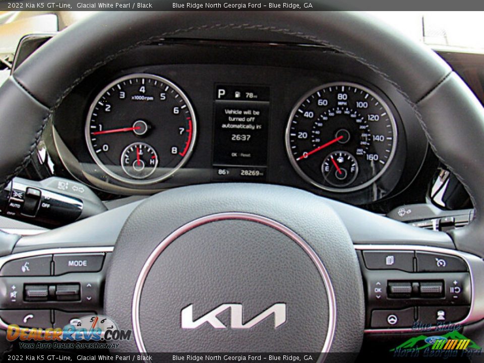 2022 Kia K5 GT-Line Glacial White Pearl / Black Photo #17