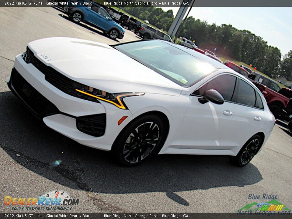 2022 Kia K5 GT-Line Glacial White Pearl / Black Photo #25