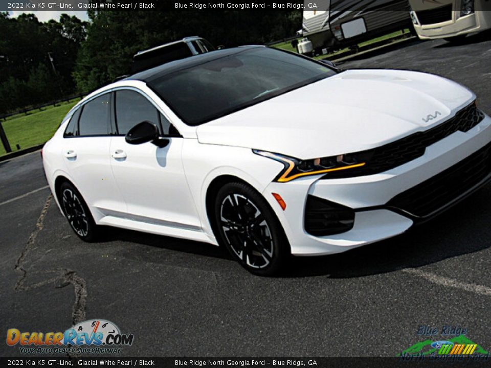 2022 Kia K5 GT-Line Glacial White Pearl / Black Photo #26