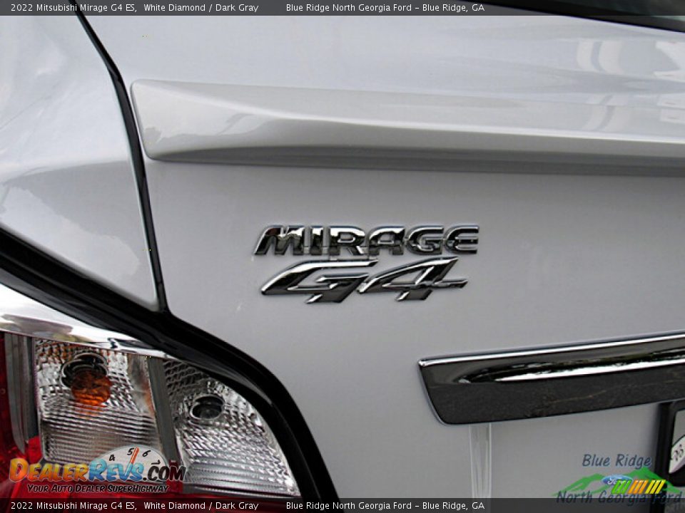 2022 Mitsubishi Mirage G4 ES White Diamond / Dark Gray Photo #28
