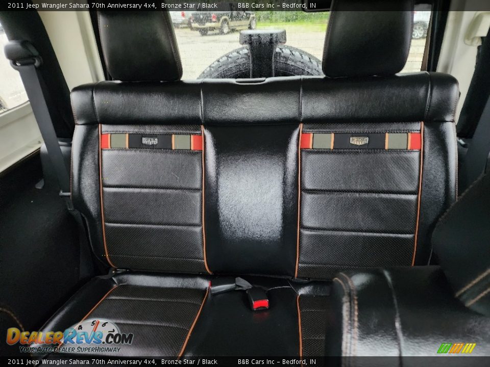 Rear Seat of 2011 Jeep Wrangler Sahara 70th Anniversary 4x4 Photo #9