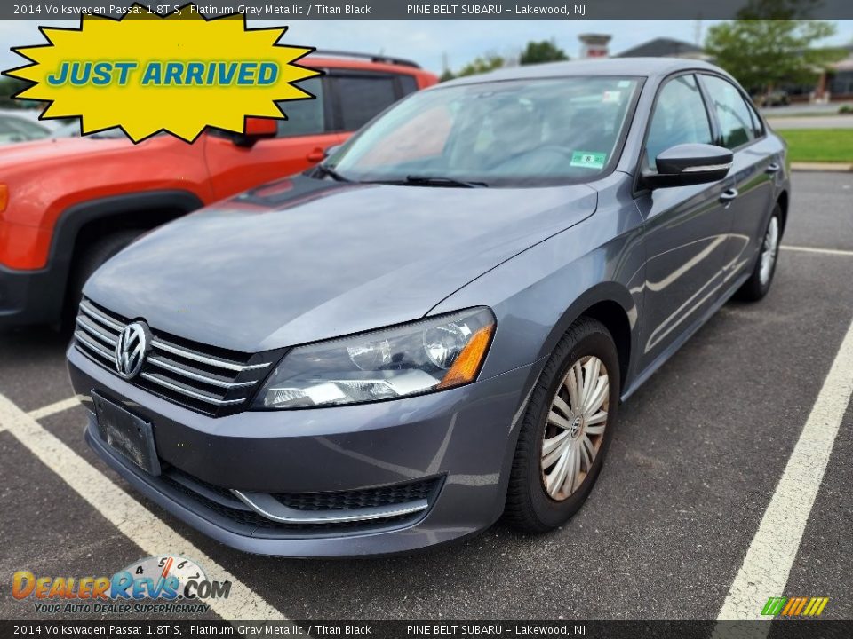 2014 Volkswagen Passat 1.8T S Platinum Gray Metallic / Titan Black Photo #1