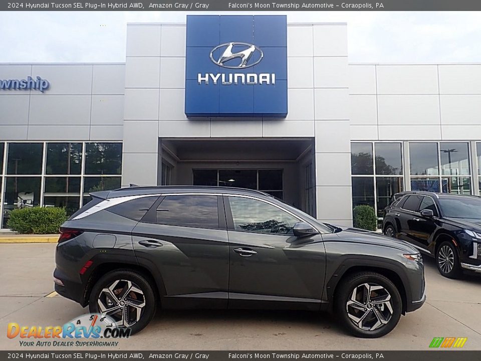 Amazon Gray 2024 Hyundai Tucson SEL Plug-In Hybrid AWD Photo #1