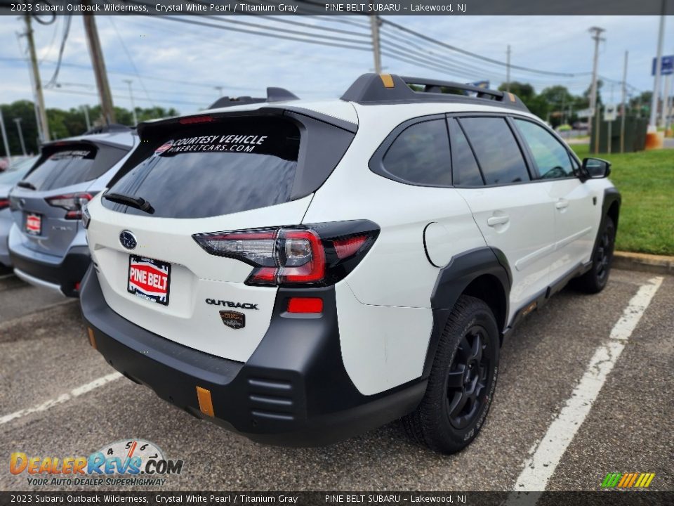 2023 Subaru Outback Wilderness Crystal White Pearl / Titanium Gray Photo #3