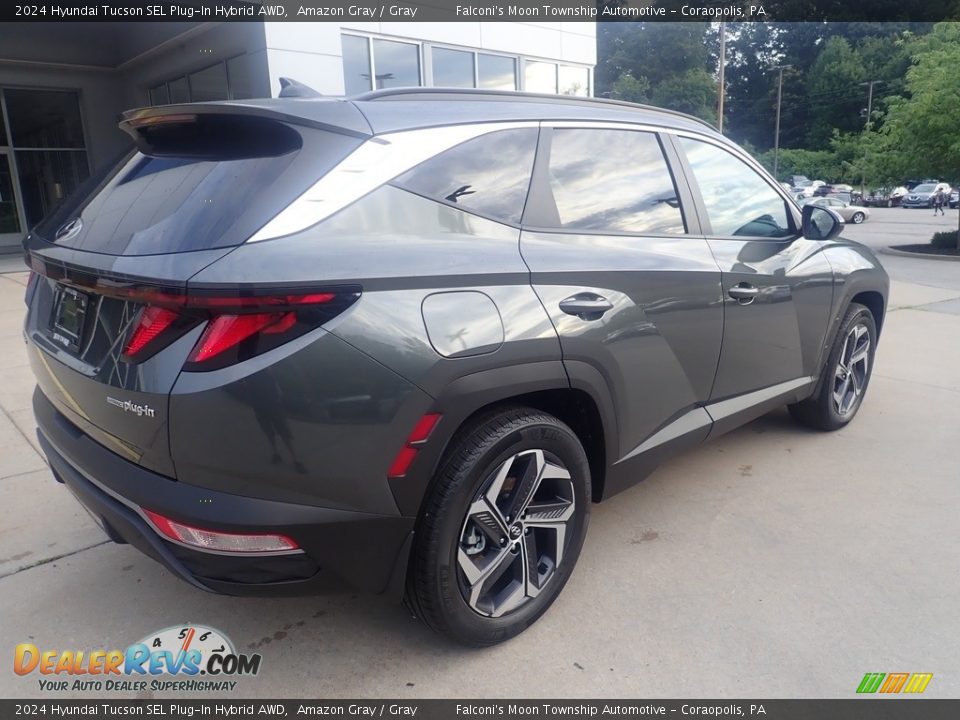 2024 Hyundai Tucson SEL Plug-In Hybrid AWD Amazon Gray / Gray Photo #2