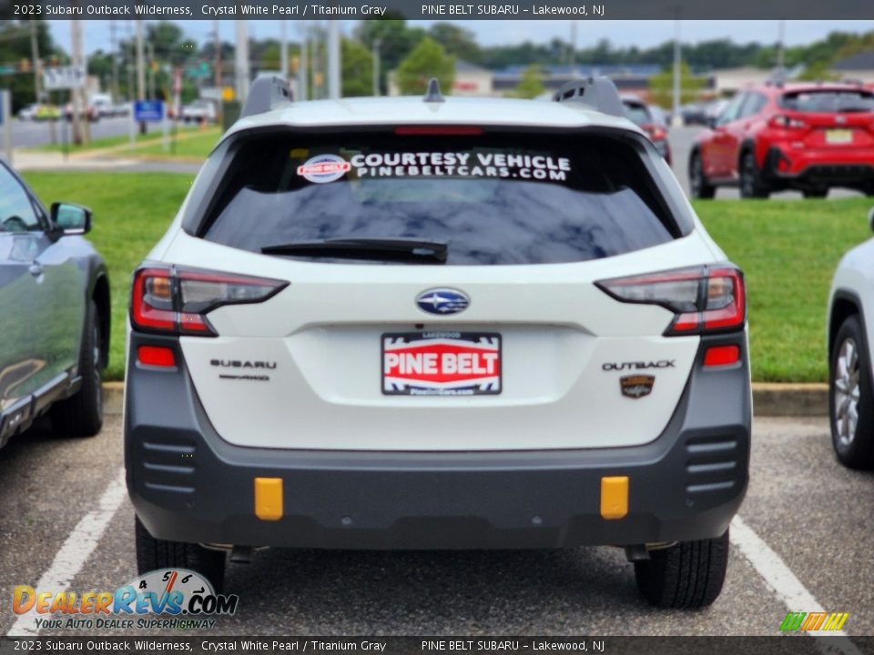 2023 Subaru Outback Wilderness Crystal White Pearl / Titanium Gray Photo #4