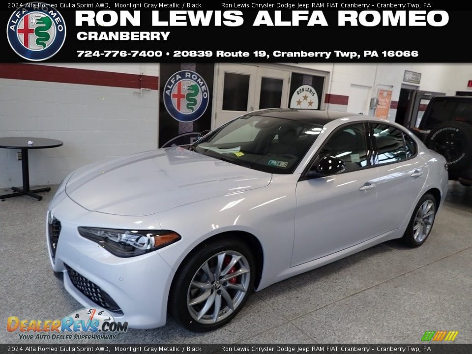 2024 Alfa Romeo Giulia Sprint AWD Moonlight Gray Metallic / Black Photo #1