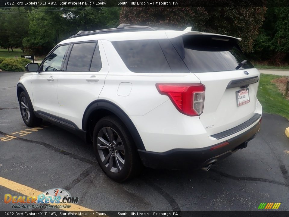 2022 Ford Explorer XLT 4WD Star White Metallic / Ebony Photo #2