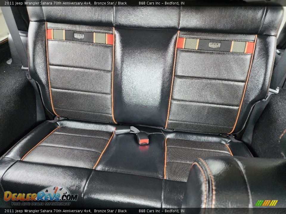 Rear Seat of 2011 Jeep Wrangler Sahara 70th Anniversary 4x4 Photo #26