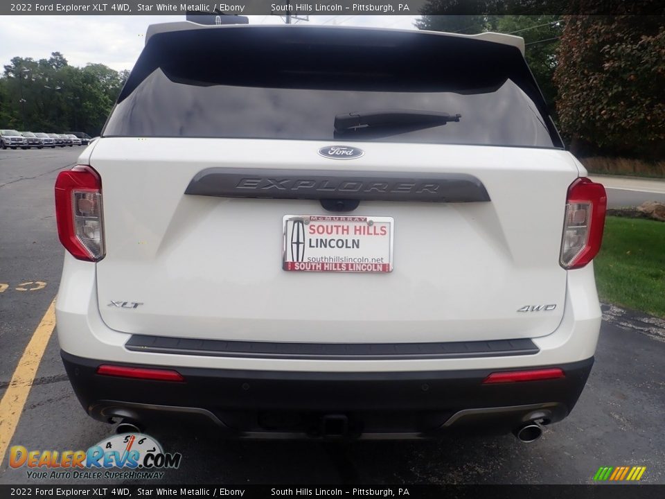 2022 Ford Explorer XLT 4WD Star White Metallic / Ebony Photo #3