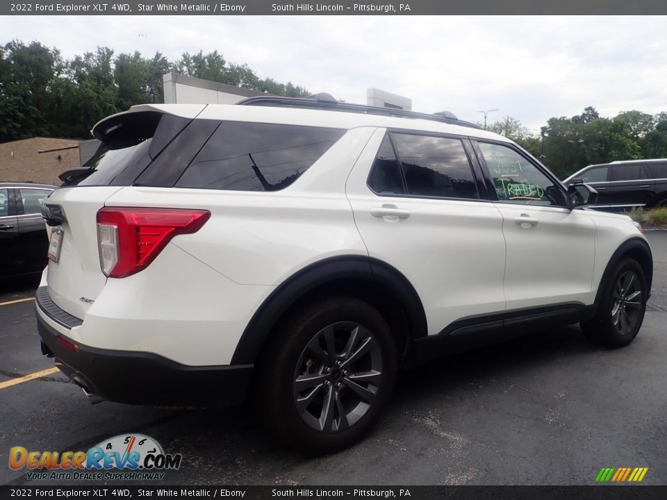 2022 Ford Explorer XLT 4WD Star White Metallic / Ebony Photo #4