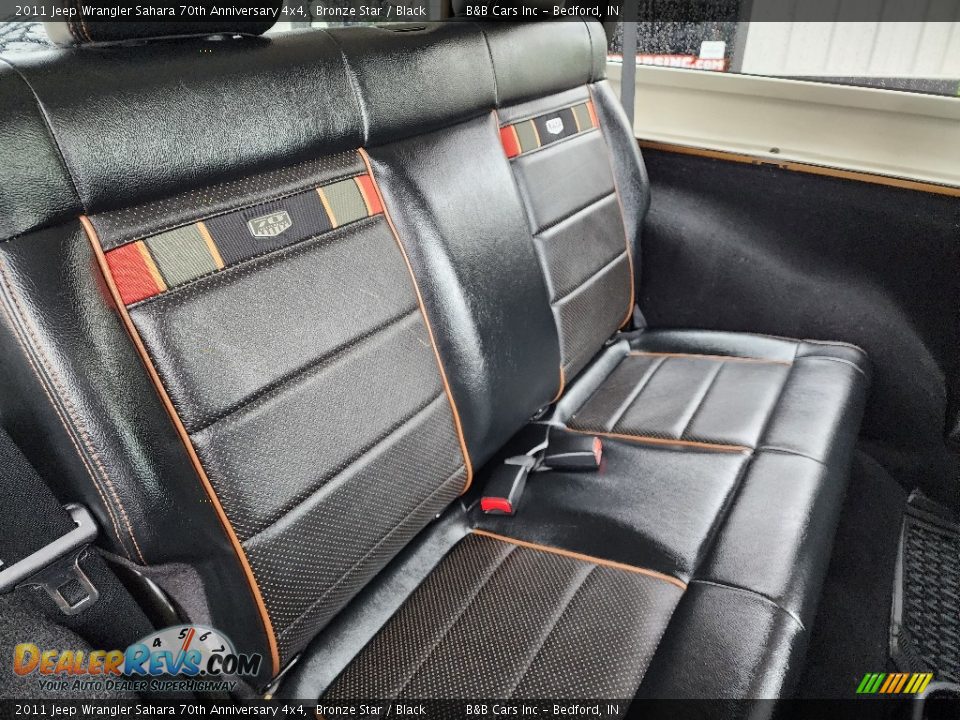 Rear Seat of 2011 Jeep Wrangler Sahara 70th Anniversary 4x4 Photo #30