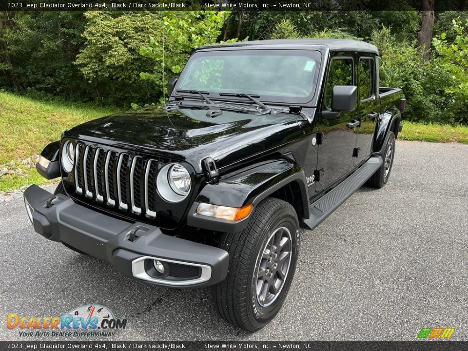 2023 Jeep Gladiator Overland 4x4 Black / Dark Saddle/Black Photo #2