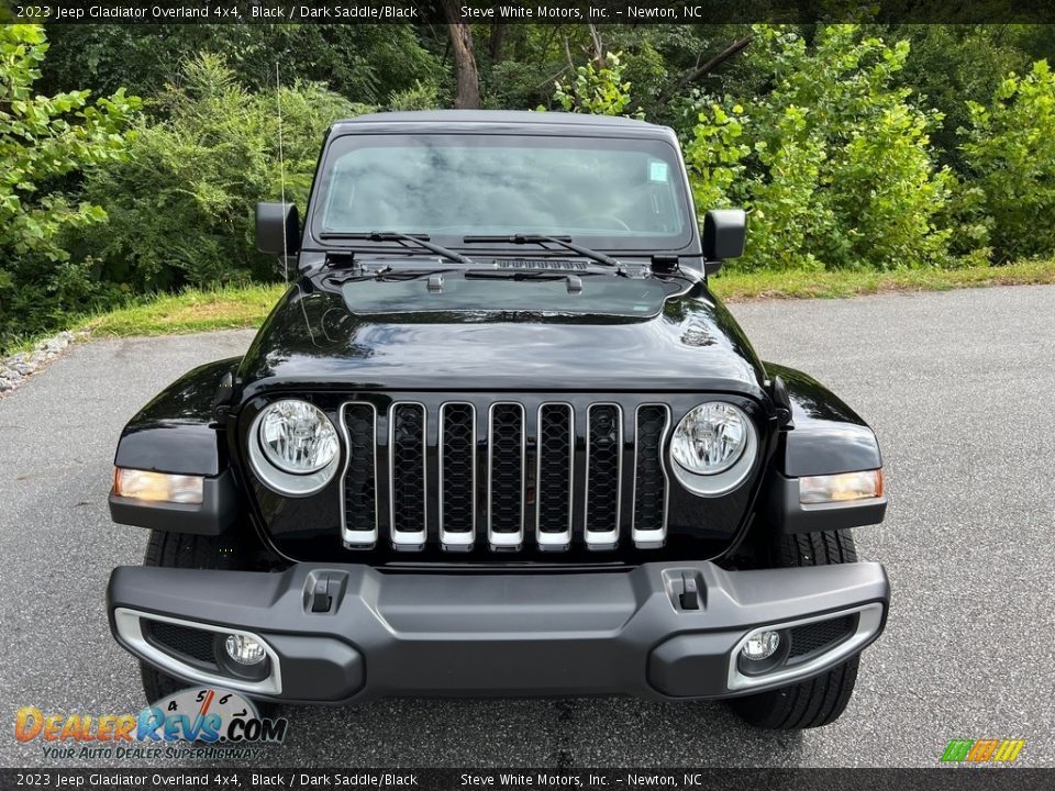 2023 Jeep Gladiator Overland 4x4 Black / Dark Saddle/Black Photo #3