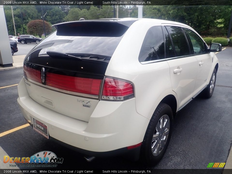 2008 Lincoln MKX AWD White Chocolate Tri Coat / Light Camel Photo #4