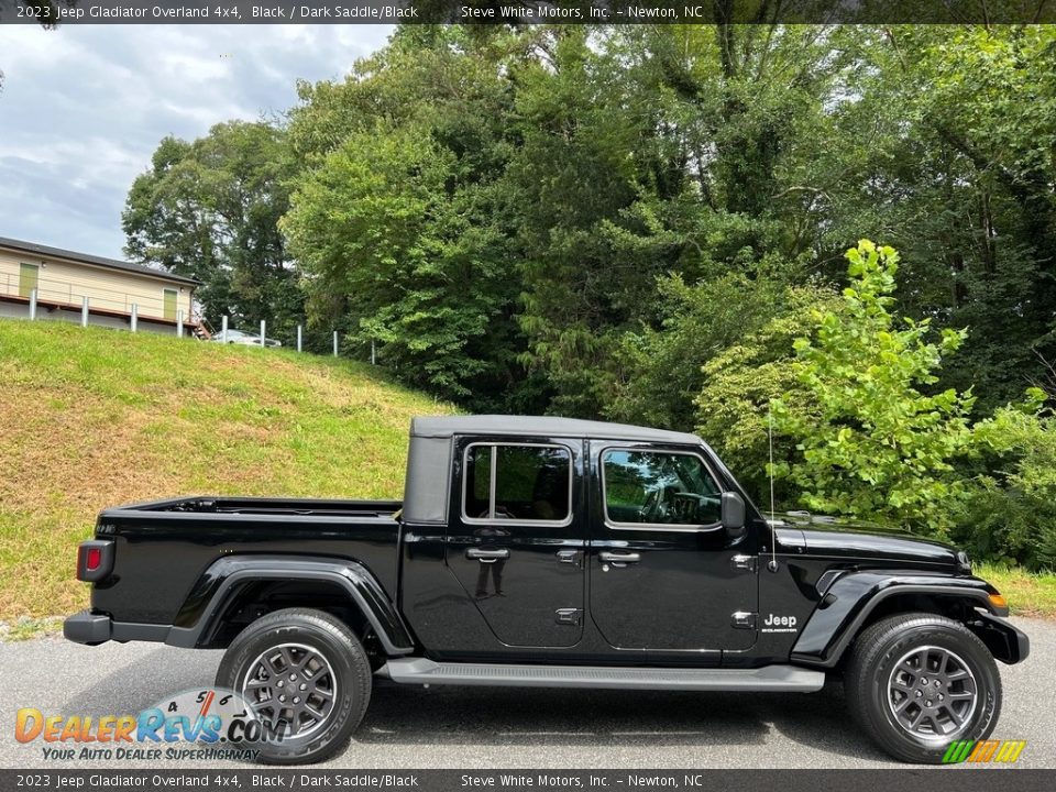 2023 Jeep Gladiator Overland 4x4 Black / Dark Saddle/Black Photo #5