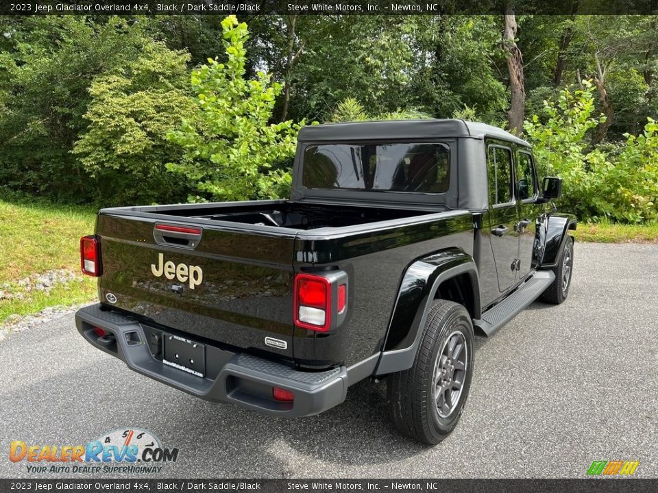 2023 Jeep Gladiator Overland 4x4 Black / Dark Saddle/Black Photo #6