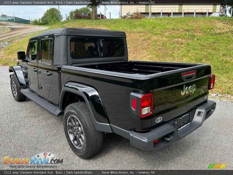 2023 Jeep Gladiator Overland 4x4 Black / Dark Saddle/Black Photo #9