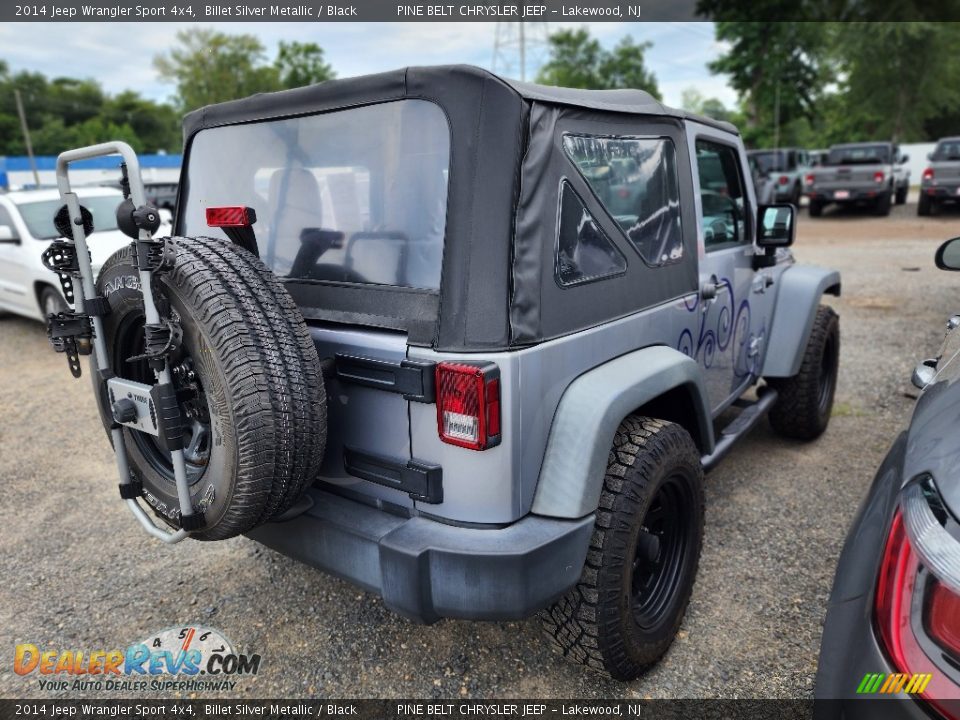 2014 Jeep Wrangler Sport 4x4 Billet Silver Metallic / Black Photo #4