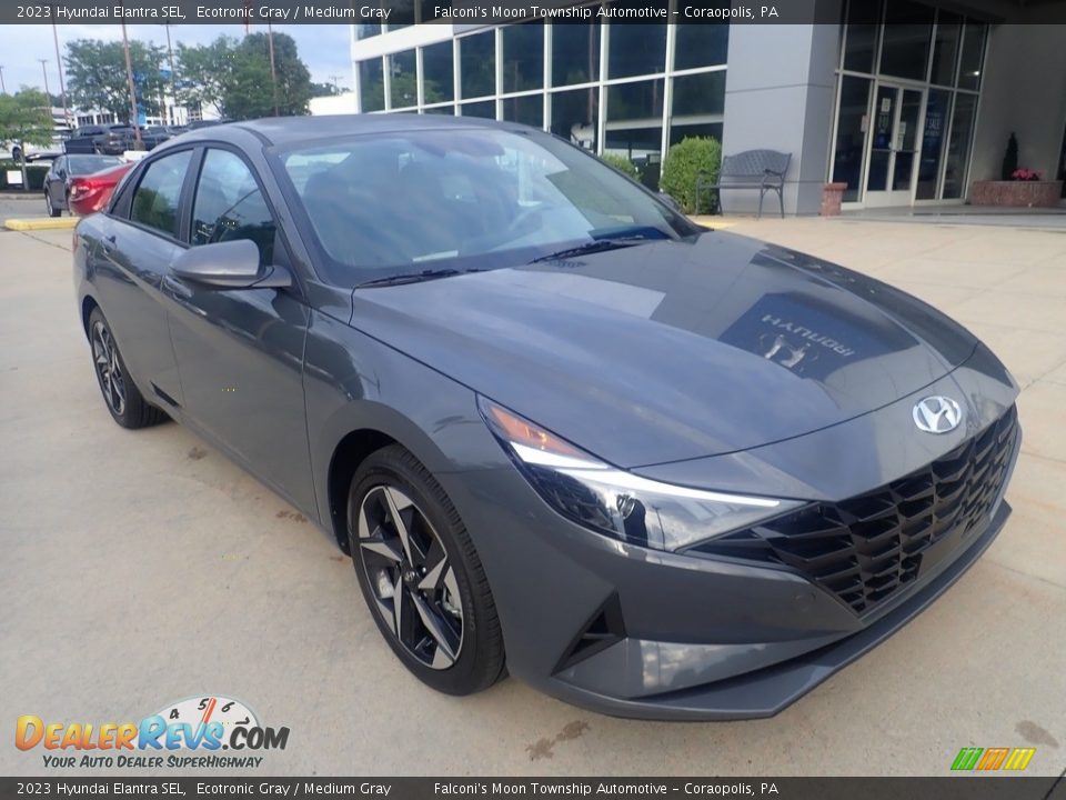 2023 Hyundai Elantra SEL Ecotronic Gray / Medium Gray Photo #9