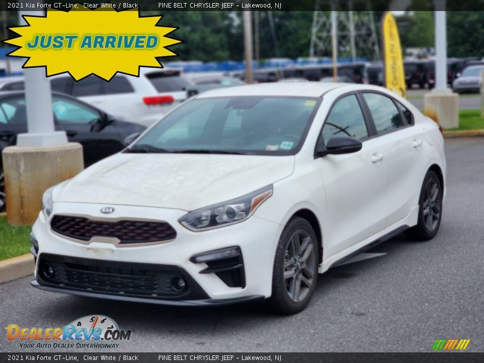 2021 Kia Forte GT-Line Clear White / Black Photo #1