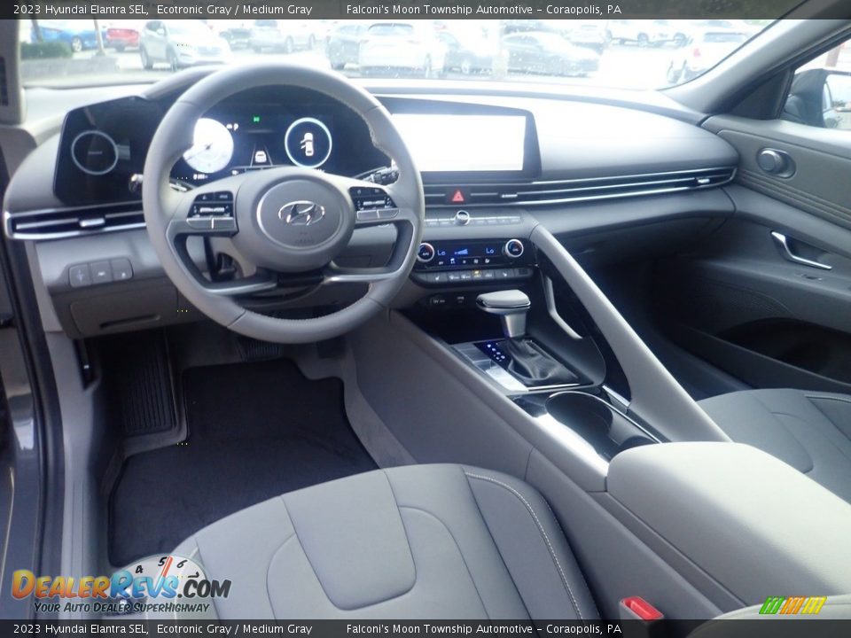 2023 Hyundai Elantra SEL Ecotronic Gray / Medium Gray Photo #13