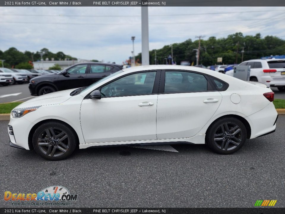 2021 Kia Forte GT-Line Clear White / Black Photo #3