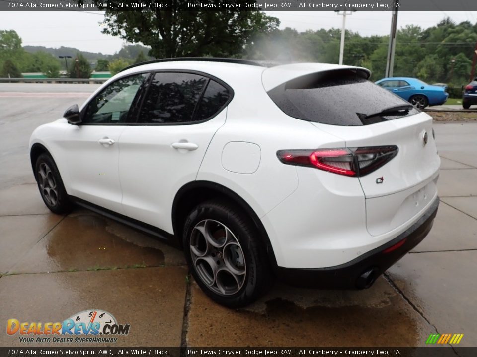 2024 Alfa Romeo Stelvio Sprint AWD Alfa White / Black Photo #3