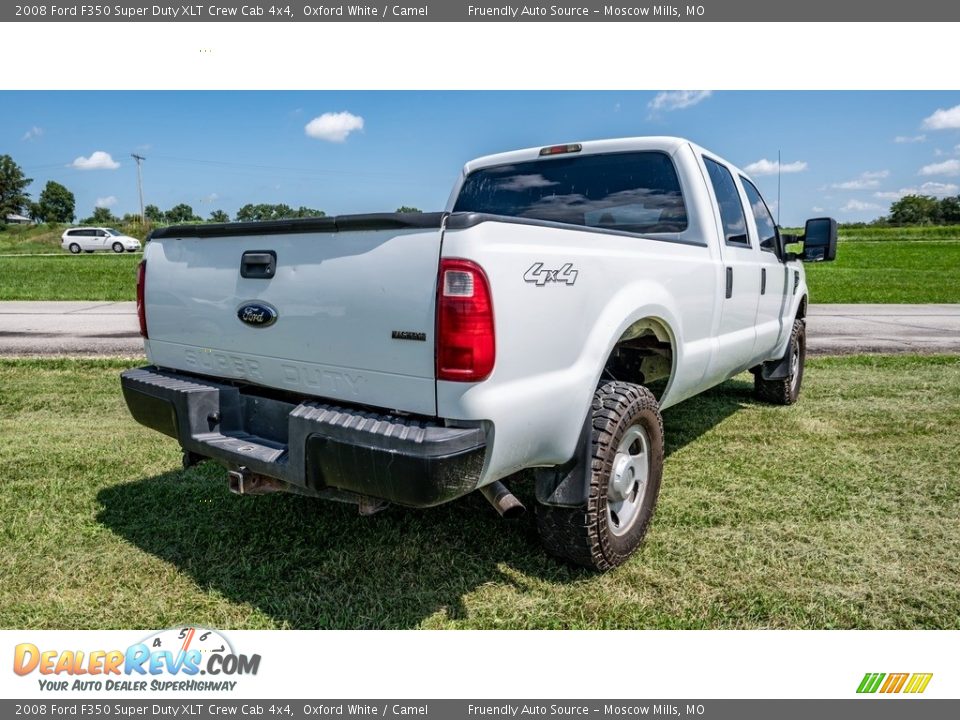 2008 Ford F350 Super Duty XLT Crew Cab 4x4 Oxford White / Camel Photo #4