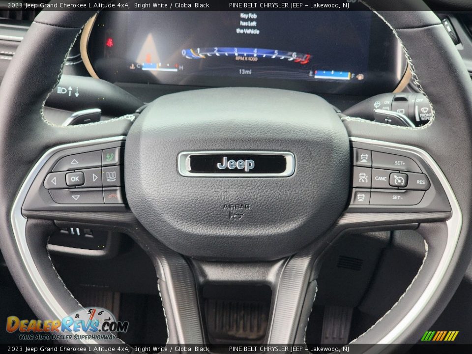 2023 Jeep Grand Cherokee L Altitude 4x4 Bright White / Global Black Photo #15