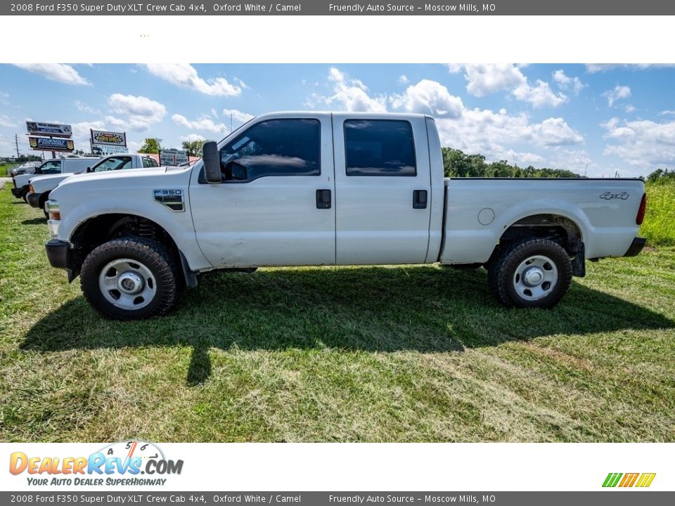 2008 Ford F350 Super Duty XLT Crew Cab 4x4 Oxford White / Camel Photo #7