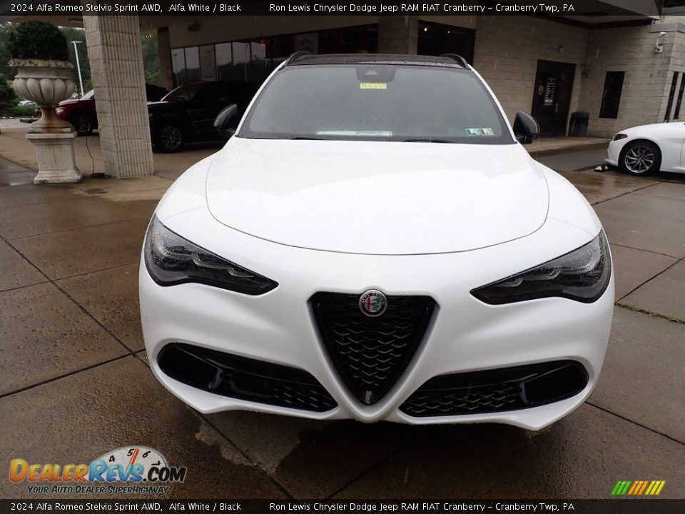 2024 Alfa Romeo Stelvio Sprint AWD Alfa White / Black Photo #8