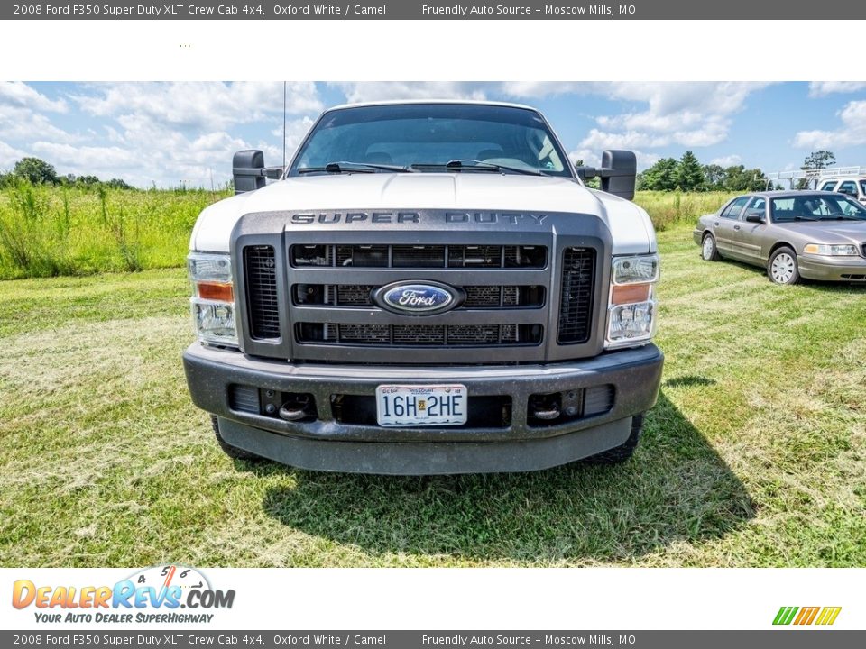 2008 Ford F350 Super Duty XLT Crew Cab 4x4 Oxford White / Camel Photo #9