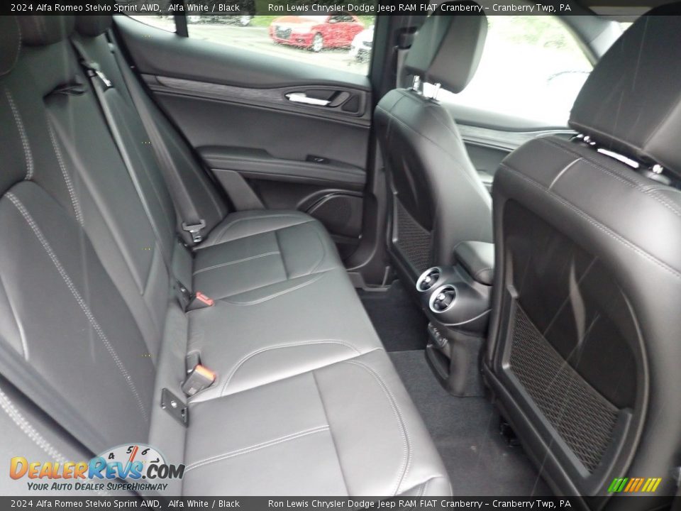 Rear Seat of 2024 Alfa Romeo Stelvio Sprint AWD Photo #11