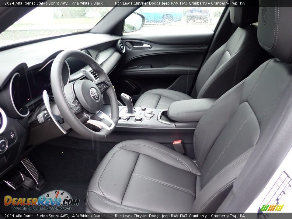 Black Interior - 2024 Alfa Romeo Stelvio Sprint AWD Photo #14