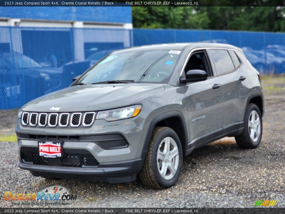 2023 Jeep Compass Sport 4x4 Granite Crystal Metallic / Black Photo #1