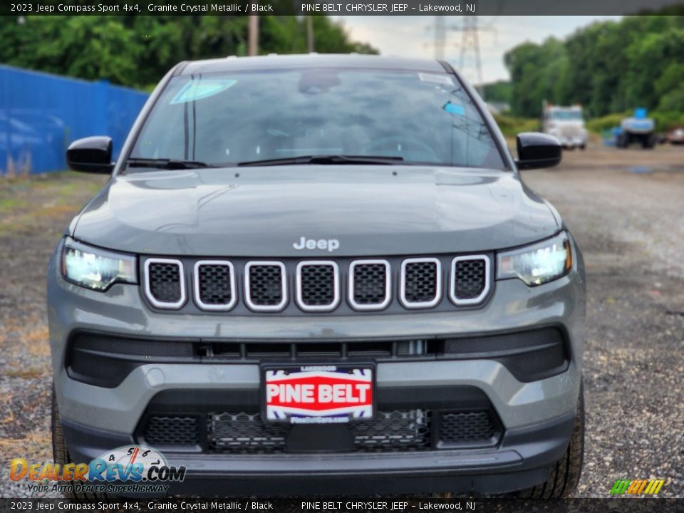 2023 Jeep Compass Sport 4x4 Granite Crystal Metallic / Black Photo #2