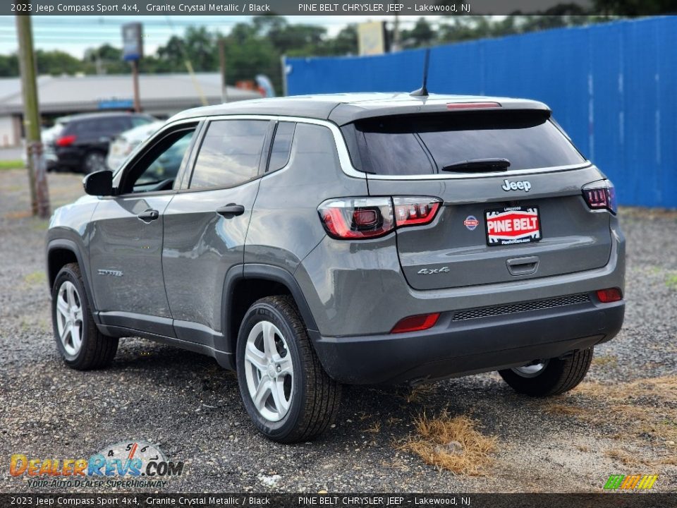 2023 Jeep Compass Sport 4x4 Granite Crystal Metallic / Black Photo #4