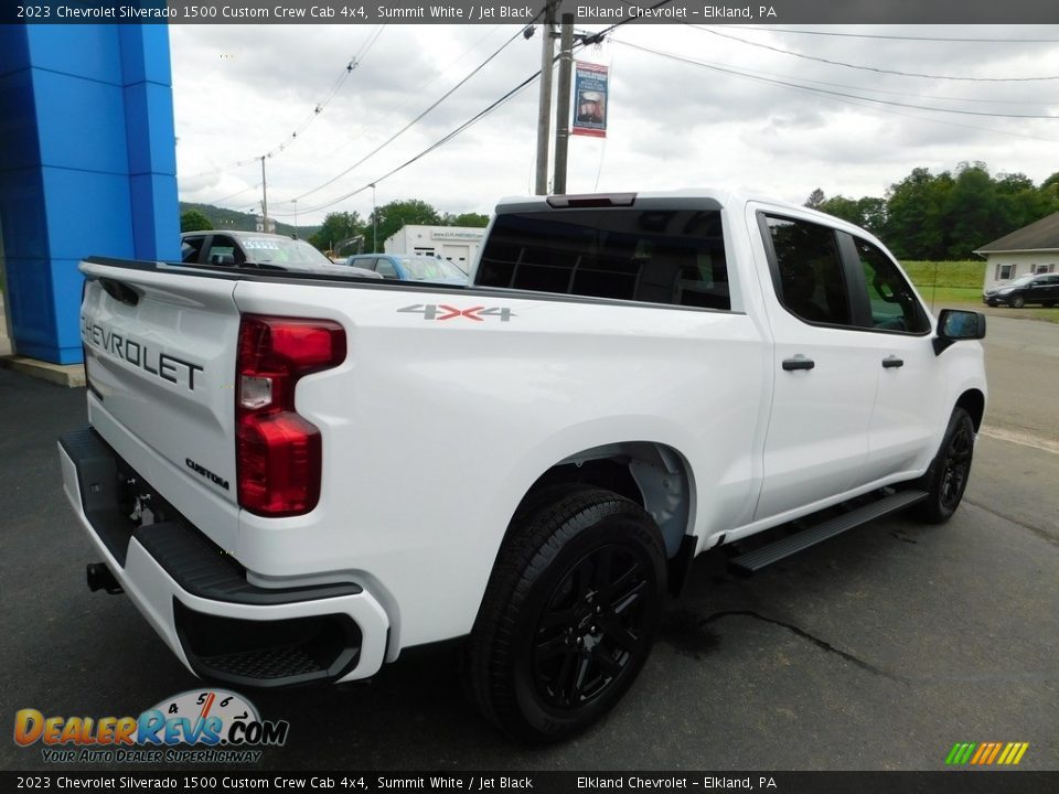 2023 Chevrolet Silverado 1500 Custom Crew Cab 4x4 Summit White / Jet Black Photo #7