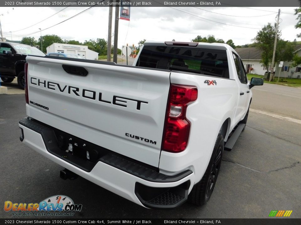 2023 Chevrolet Silverado 1500 Custom Crew Cab 4x4 Summit White / Jet Black Photo #8