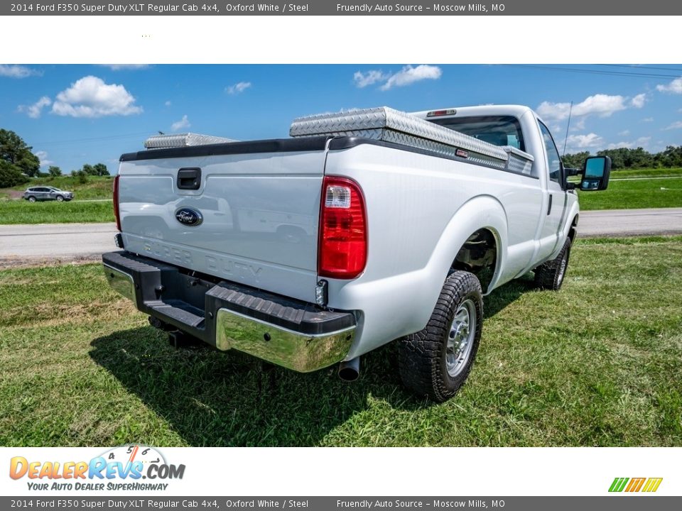 2014 Ford F350 Super Duty XLT Regular Cab 4x4 Oxford White / Steel Photo #4