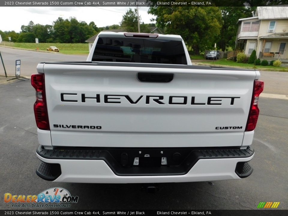 2023 Chevrolet Silverado 1500 Custom Crew Cab 4x4 Summit White / Jet Black Photo #9