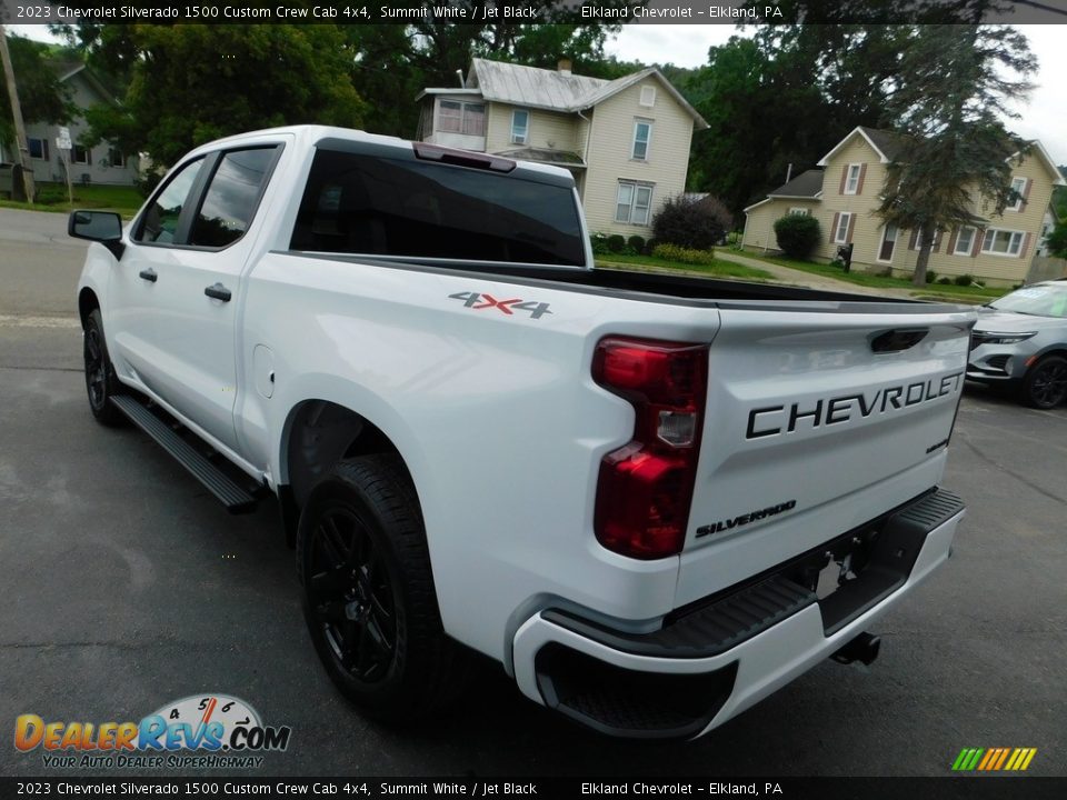 2023 Chevrolet Silverado 1500 Custom Crew Cab 4x4 Summit White / Jet Black Photo #10