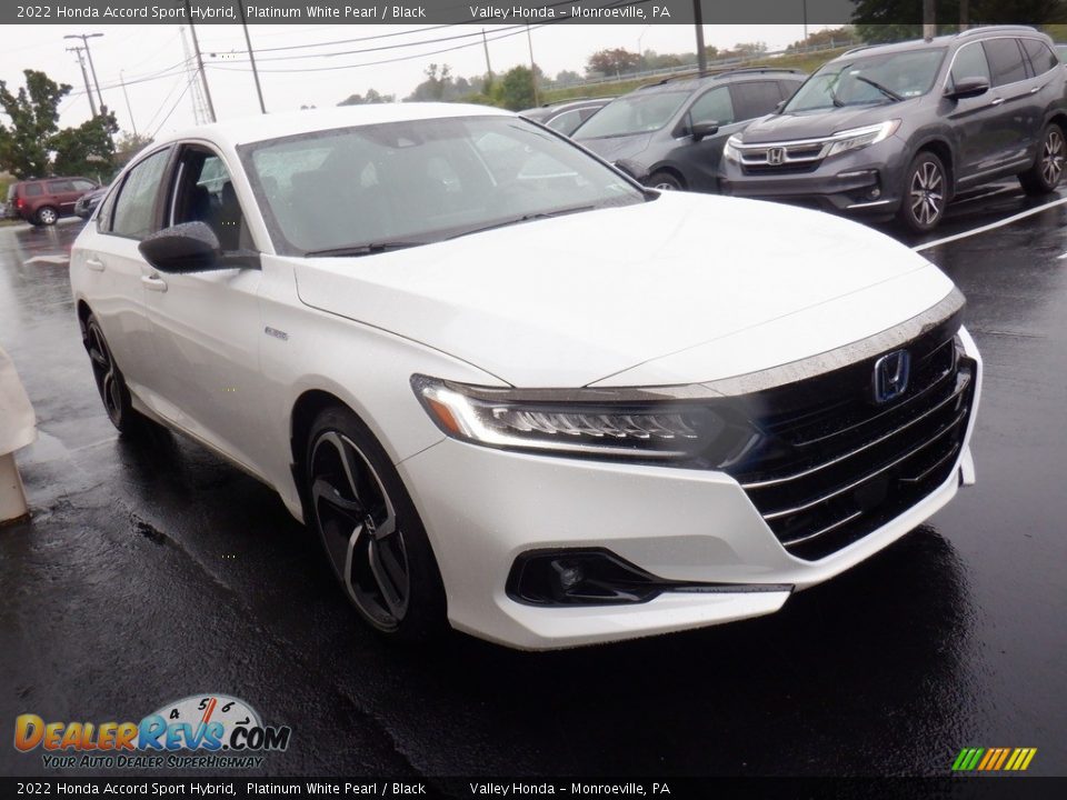 2022 Honda Accord Sport Hybrid Platinum White Pearl / Black Photo #6