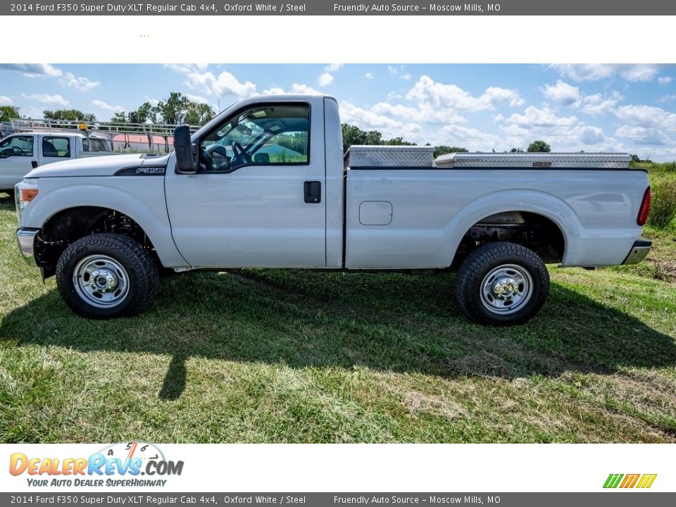 2014 Ford F350 Super Duty XLT Regular Cab 4x4 Oxford White / Steel Photo #7