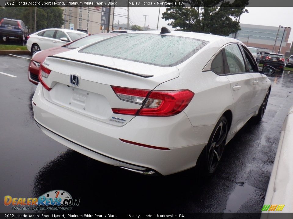 2022 Honda Accord Sport Hybrid Platinum White Pearl / Black Photo #7